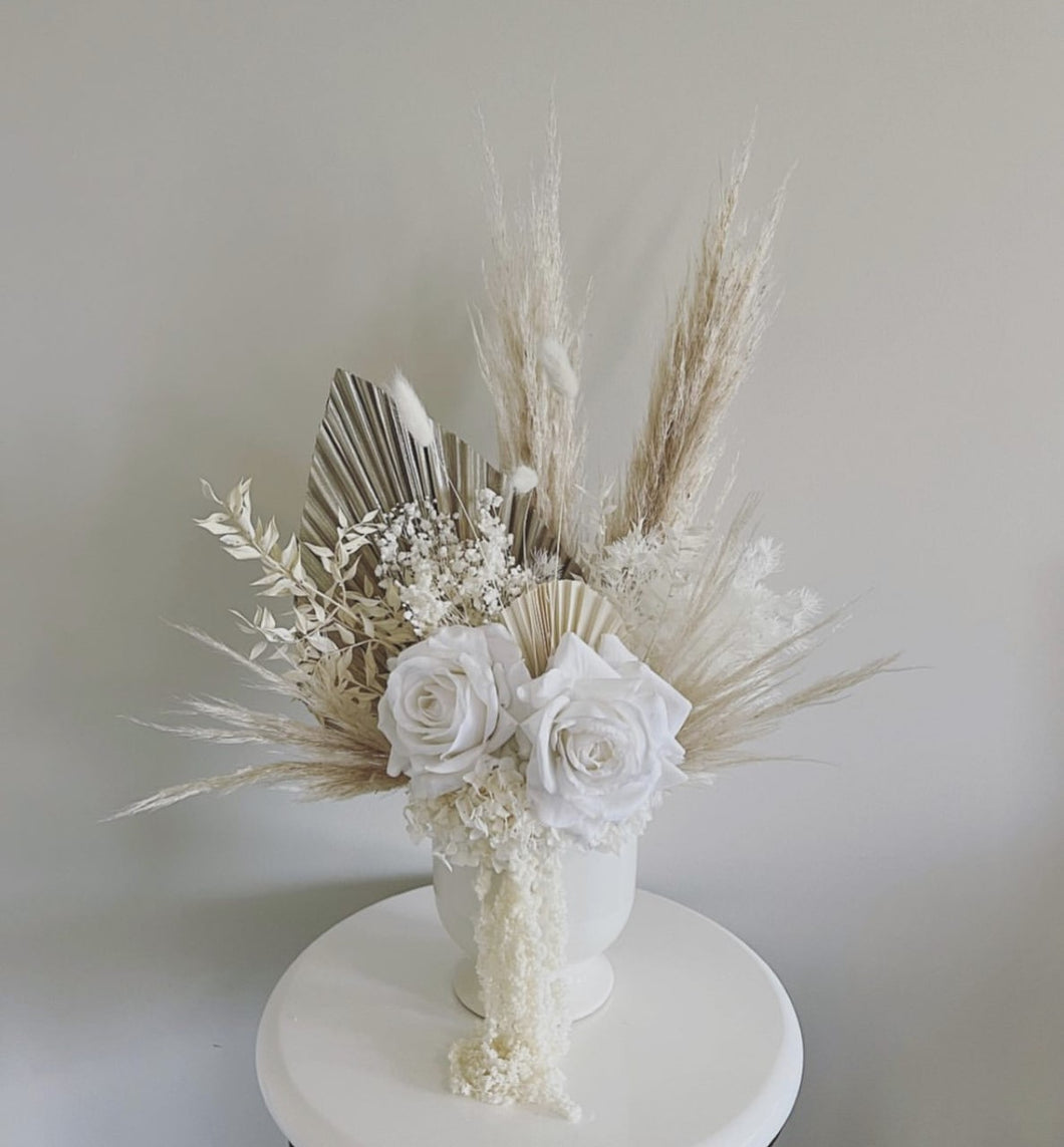Rose - Medium Arrangement with Faux Roses
