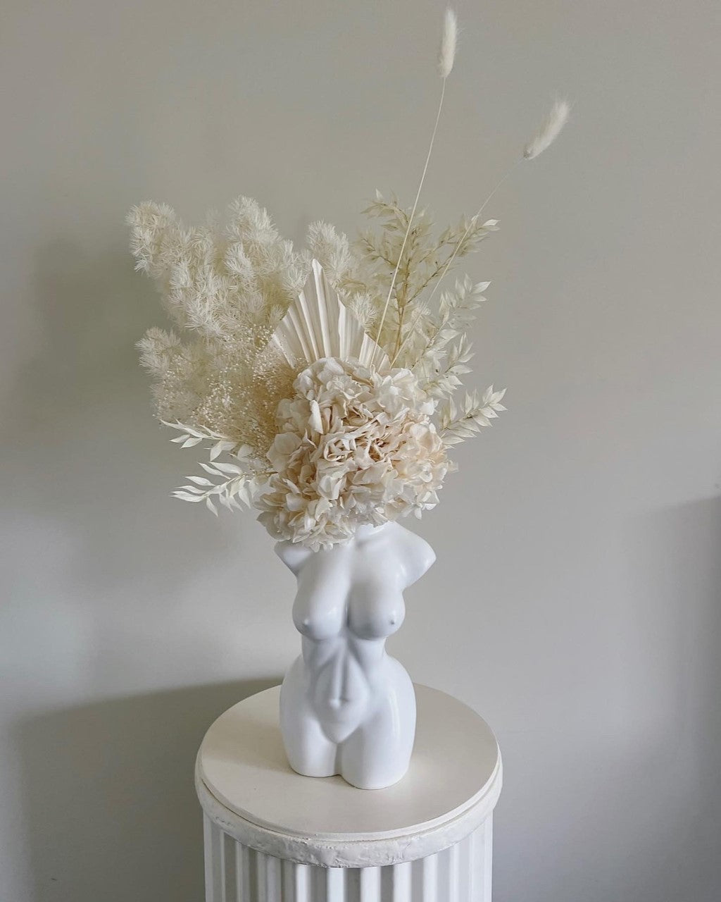 Snow  - Large Body Vase Arrangement