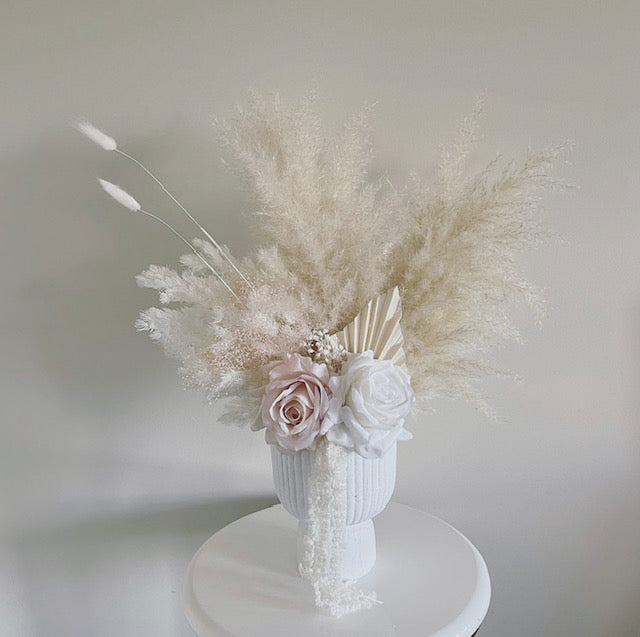 Ivy - Medium Arrangemt with faux Roses